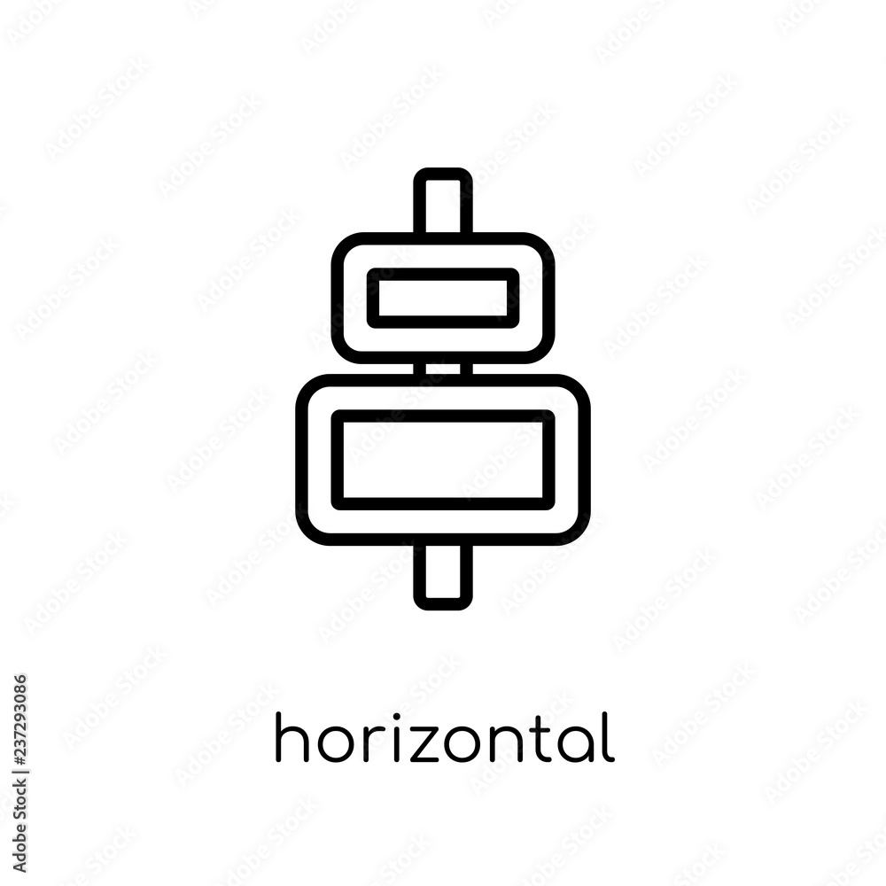 Poster horizontal alignment icon from webnavigation collection.
