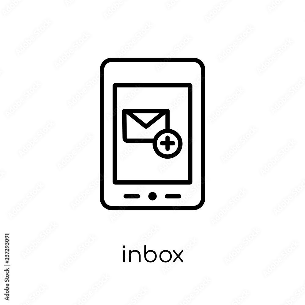 Poster inbox icon from collection.