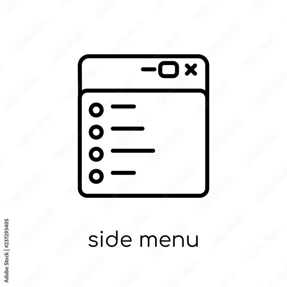 Poster side menu icon from user interface collection.