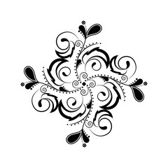 Isolated arabesque vintage pattern. Vector illustration design