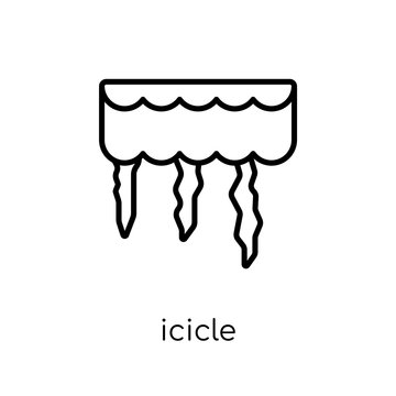 Icicle Icon From Collection.