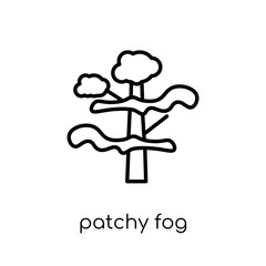 patchy fog icon from Weather collection.