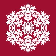 Fototapeta na wymiar Snowflakes background. Snowflakes pattern. Snowflake ornamental pattern. Vector illustration