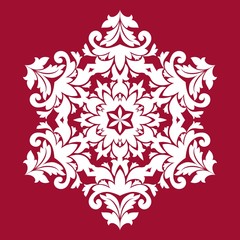 Snowflakes background. Snowflakes pattern. Snowflake ornamental pattern. Vector illustration