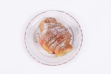 Croissant filled with jam you have berries 