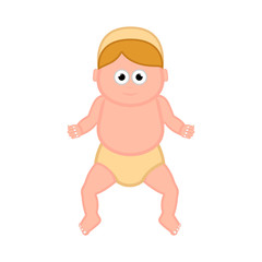 Isolated baby jesus cartoon character. Christmas. Vector illustration design