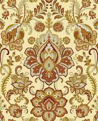 Seamless Pattern : Paisley Style
