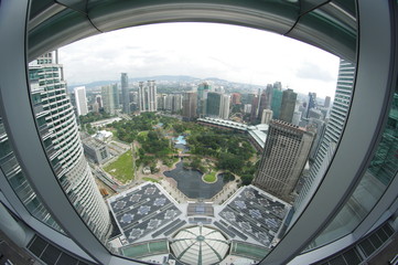 Fototapeta na wymiar Kuala Lumpur. View from above.
