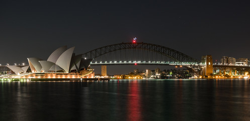 Sydney Harbour in the very early hours of the day
