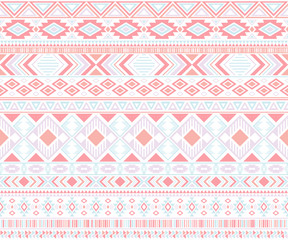 Tribal ethnic motifs geometric vector seamless background.