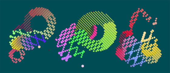 abstract vector background-Dot Graphics 