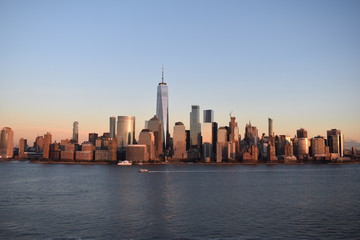 Fototapeta na wymiar Sunset Skyline New York
