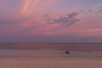 Fototapeta na wymiar Sunset in the Philippines