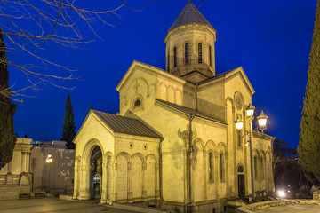 Fototapeta na wymiar A orthodox church in Georgia