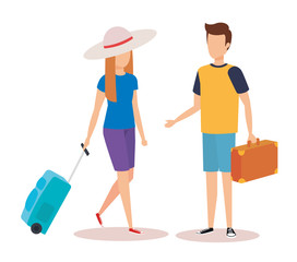 Couple of travelers design