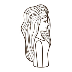 young woman avatar character