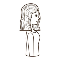 young woman avatar character