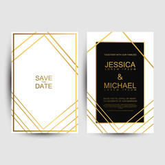 Luxury wedding invitation cards