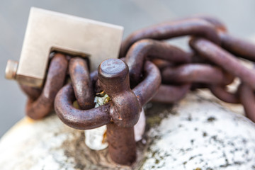 old lock on chain