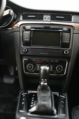 Obraz premium Classic car detail. Shkoda, transportation.