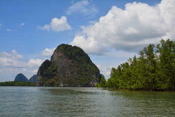 Fototapeta na wymiar Parc National Phang Nga Thaïlande - Phang Nga National Park Thailand