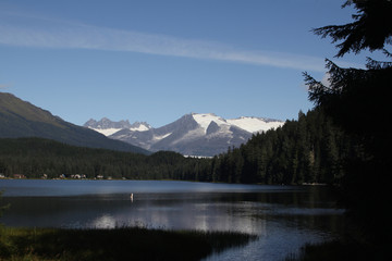 Beautiful Auke Lake in Juneau, Alaska