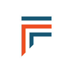 F letter logo design vector template