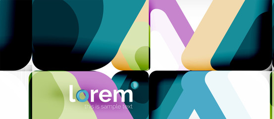 Abstract background multicolored geometric shapes modern design