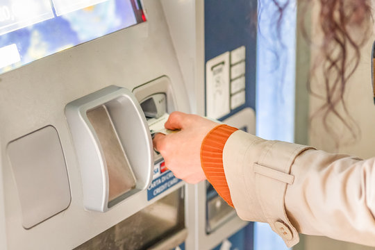 Woman Paying Toll