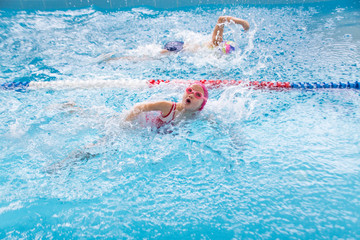 kids in swimming pool