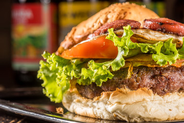 Sanduiche Delicioso Hamburguer Caseiro