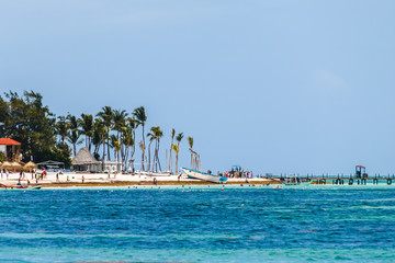 Fototapeta na wymiar Bavaro Beaches in Punta Cana, Dominican Republic