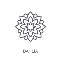 Dahlia icon. Trendy Dahlia logo concept on white background from Nature collection