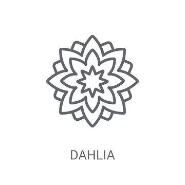 Dahlia icon. Trendy Dahlia logo concept on white background from Nature collection