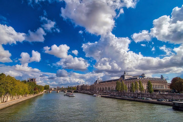 Fototapeta na wymiar River Seine in Paris, France