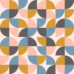 Abstract background in retro scandinavian style. Trendy vector art