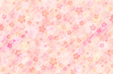 watercolor and cherry blossom  background illustration