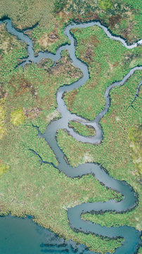 River aerial view