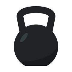 ettlebell icon isolated on white background