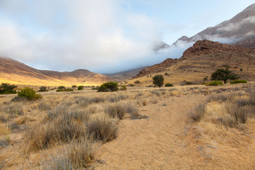 Damaraland, Namibia, a vast semi desert arid region in Namibia.