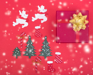 Decoration design in christmas holiday