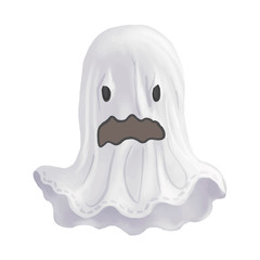 Illustration of a ghost icon vector for Halloween