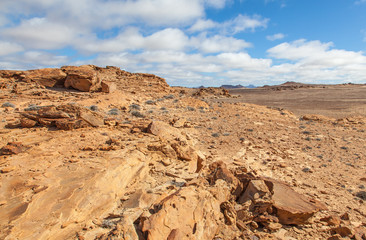 Fototapeta na wymiar Damaraland, Namibia, a vast semi desert arid region in Namibia.
