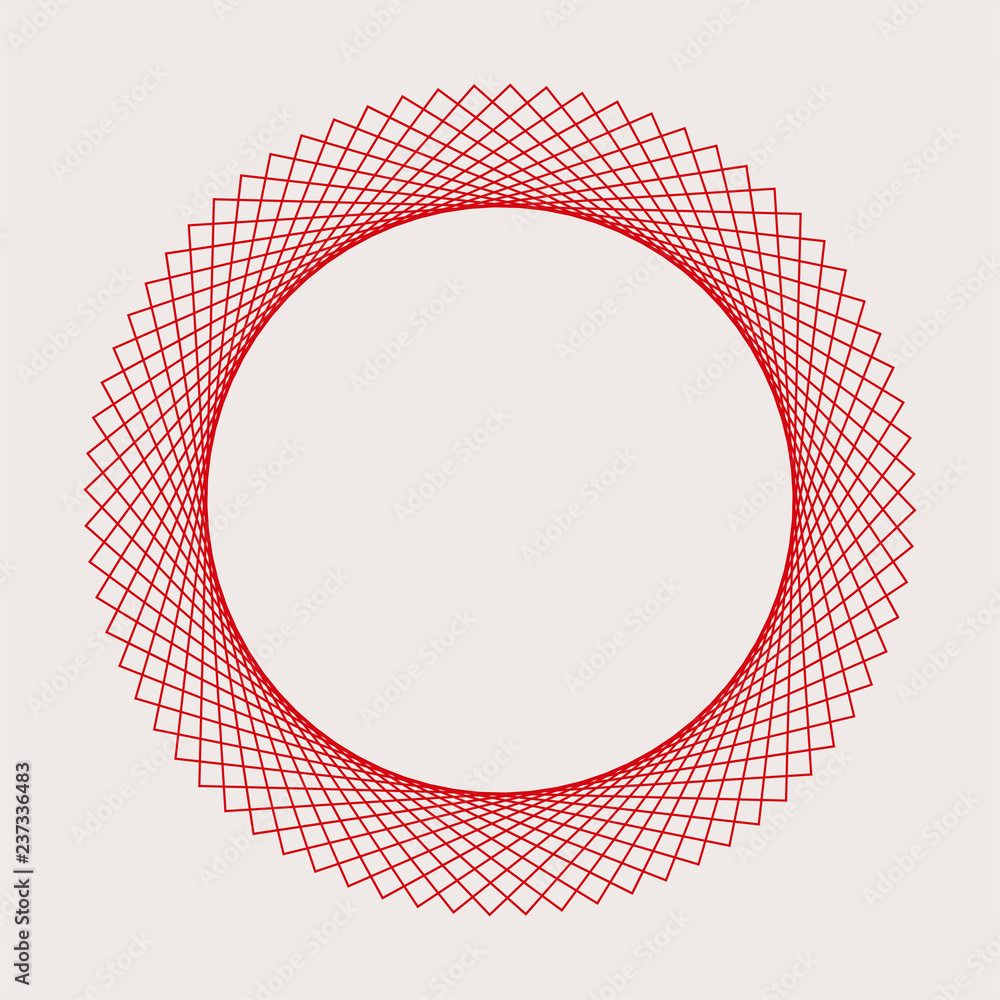 Aufkleber abstract circular geometric element vector