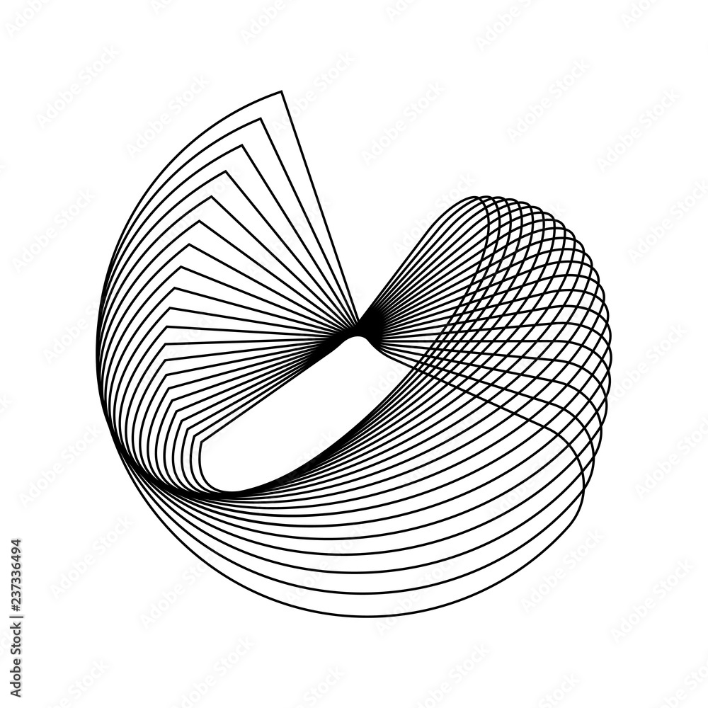 Poster abstract circular geometric element vector