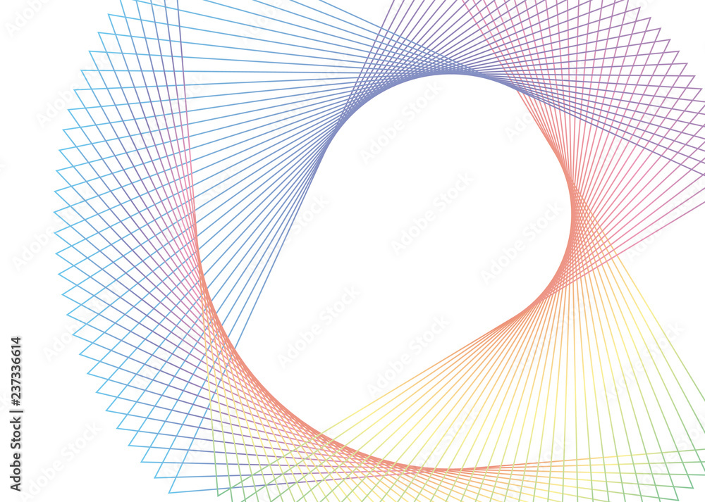Aufkleber abstract circular geometric element vector