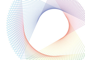 Abstract circular geometric element vector