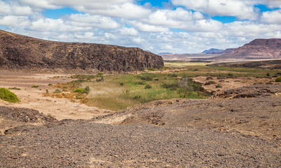 Damaraland, Namibia, a vast semi desert arid region in Namibia.