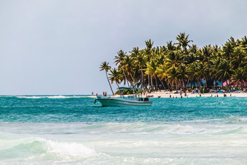 Fototapeta na wymiar Saona Island near Punta Cana, Dominican Republic