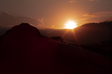 Obraz premium por do sol 